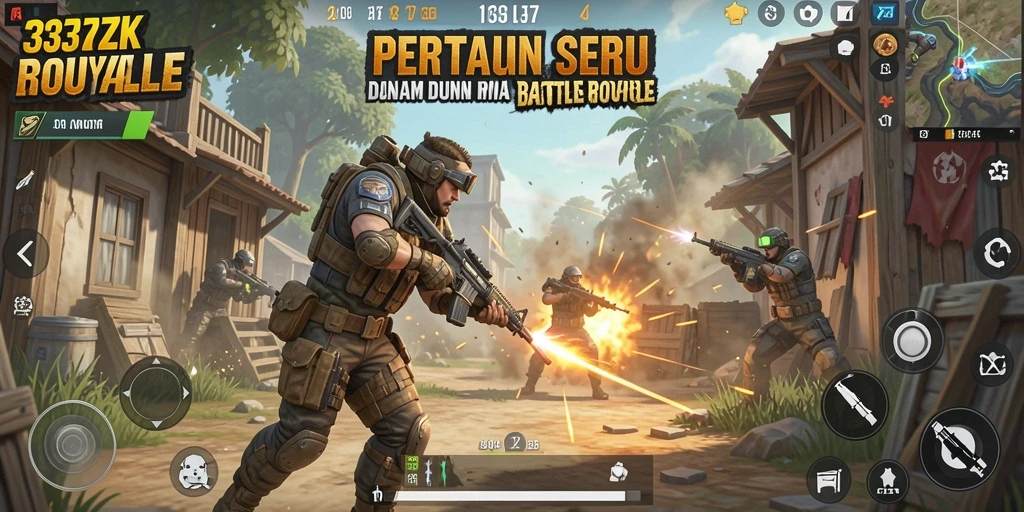 Gameplay seru dalam pertarungan Battle Royale di 33ZK.