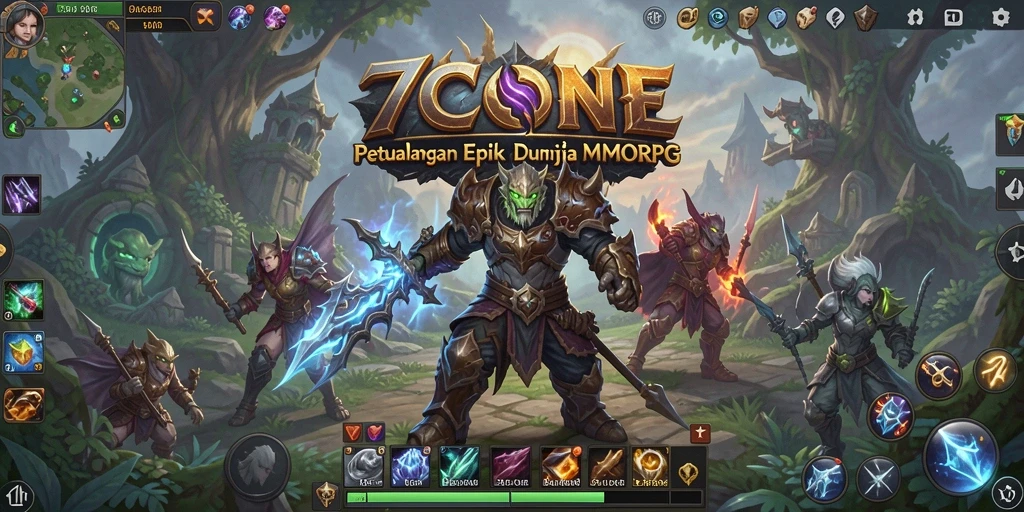 Gameplay epik di dunia petualangan 7CONE dengan grafis menawan.