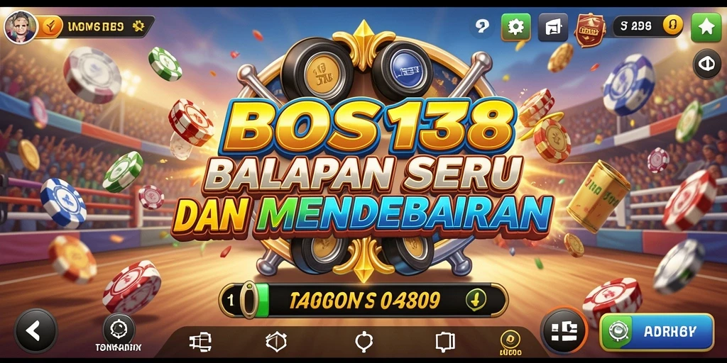 Tangkapan layar gameplay BOS138 menampilkan aksi balapan yang mendebarkan.