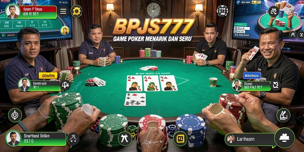 Screenshot BPJS777 menampilkan gameplay seru dan grafis menarik Poker.