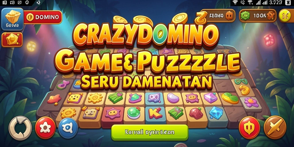 Tampilan gameplay menarik dari CRAZYDOMINO yang penuh tantangan.