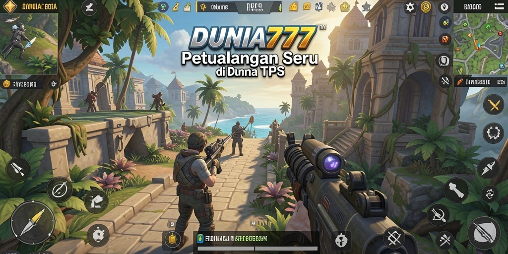 Screenshot gameplay DUNIA777 dengan aksi seru dan karakter yang beragam.
