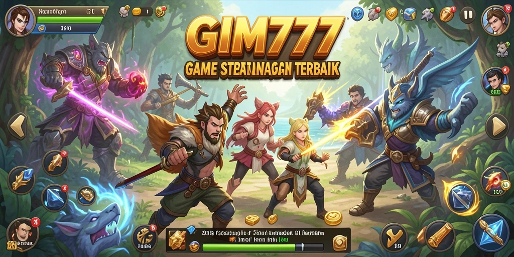 Screenshot GIM777 menampilkan aksi strategi menarik di pertempuran.