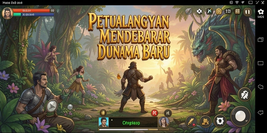 Tangkapan layar menunjukkan aksi mendebarkan dalam petualangan H03.