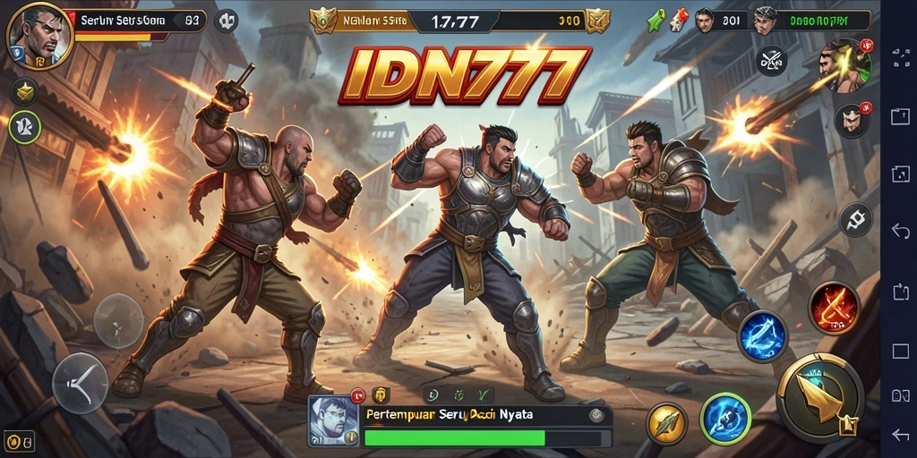 Tampilan gameplay seru dari IDN777 yang menampilkan aksi penuh adrenalin.