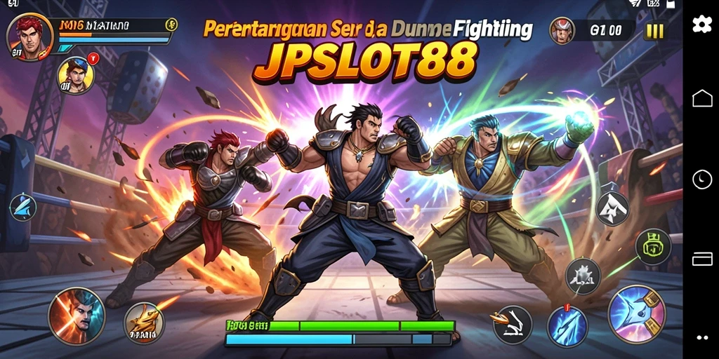 Screenshot dari gameplay JPSLOT88 yang menampilkan pertarungan mendebarkan.