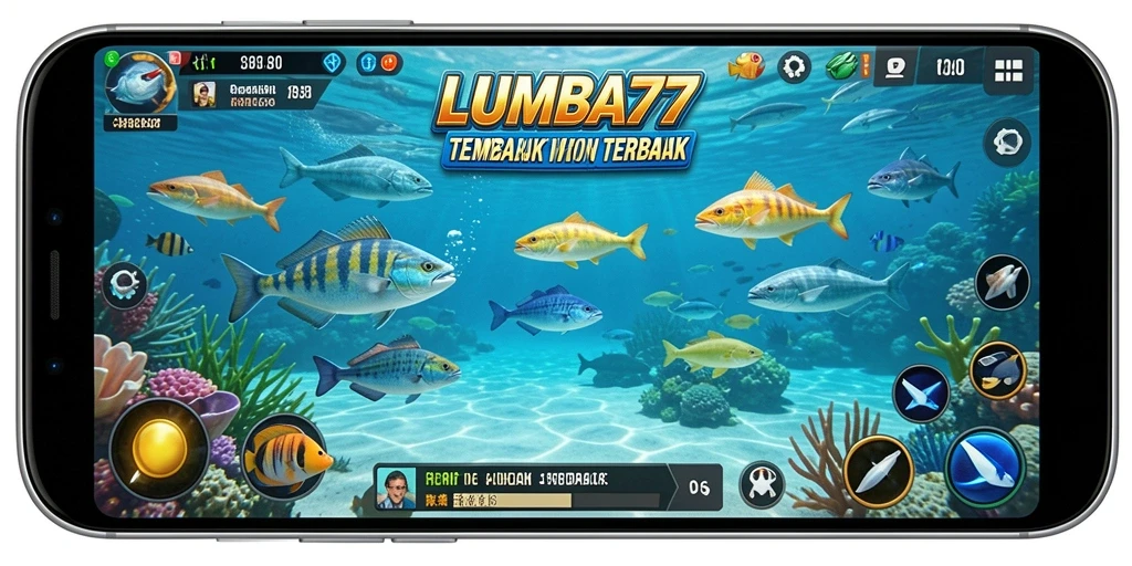 Screenshot LUMBA77 menampilkan aksi Tembak Ikan yang seru dan dinamis.