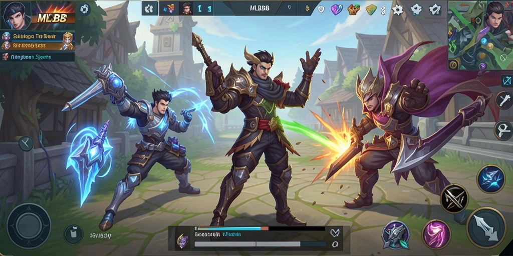 Screenshot gameplay <strong>MLBB8</strong> yang menunjukkan aksi seru dalam pertandingan olahraga.