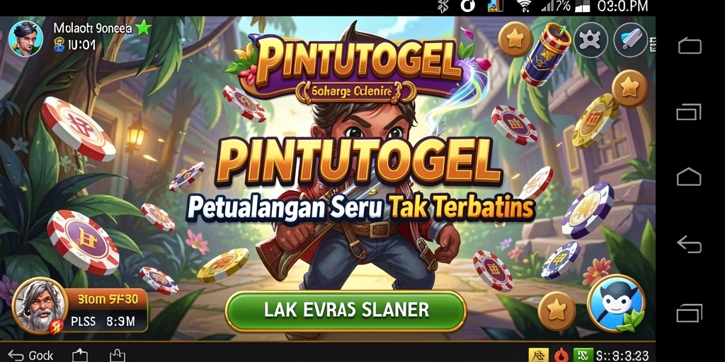 Tampilan gameplay PINTUTOGEL yang mendebarkan dan seru.