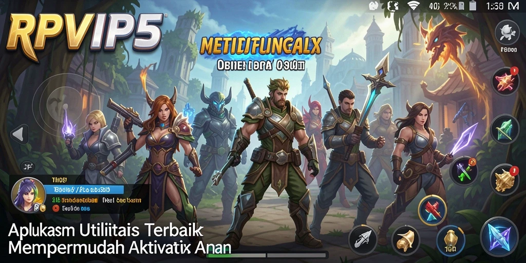 Tampilan antarmuka pengguna RPVIP5 yang sederhana dan fungsional.