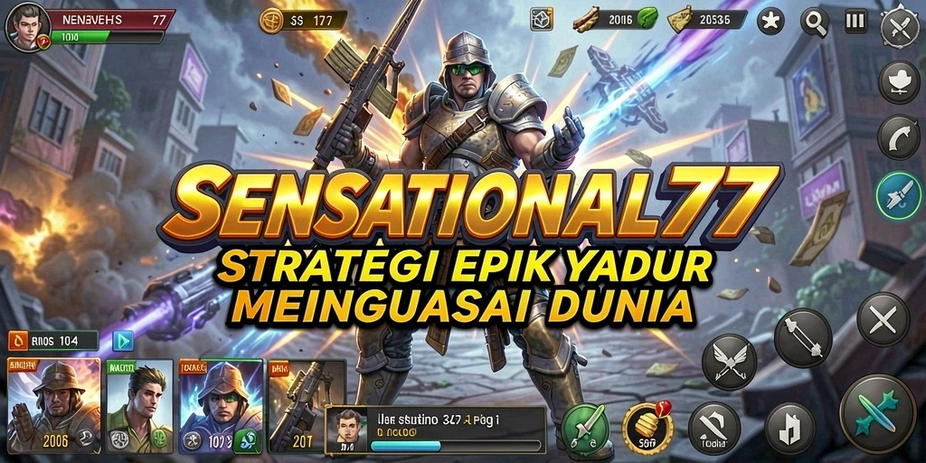 Tampilan gameplay SENSATIONAL77 yang menegangkan dan penuh strategi.