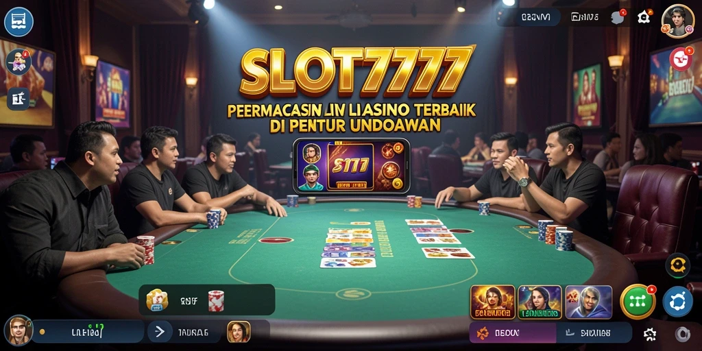 Tampilan gameplay Live Casino yang mendebarkan di SLOT777.